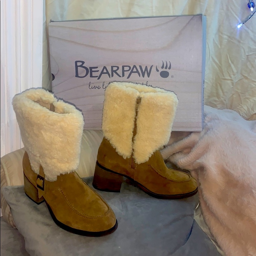 *BEARPAW* OBSIDIAN WOOL SHAFT FLEECE LINED BOOTS